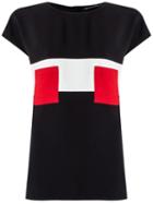 Reinaldo Lourenço - Pockets T-shirt - Women - Acetate - 42, Black, Acetate