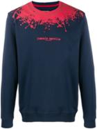 Frankie Morello Neon Paint Splash Sweatshirt - Red