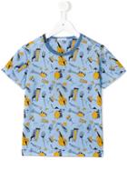 Dolce & Gabbana Kids Musical Print T-shirt, Boy's, Size: 8 Yrs, Blue