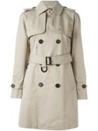 Dsquared2 Classic Trench Coat, Women's, Size: 42, Nude/neutrals, Cotton/polyester