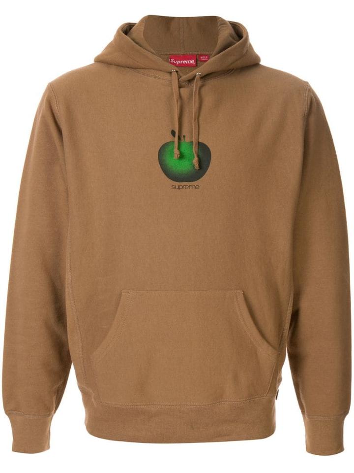 Supreme Apple Hoodie - Brown
