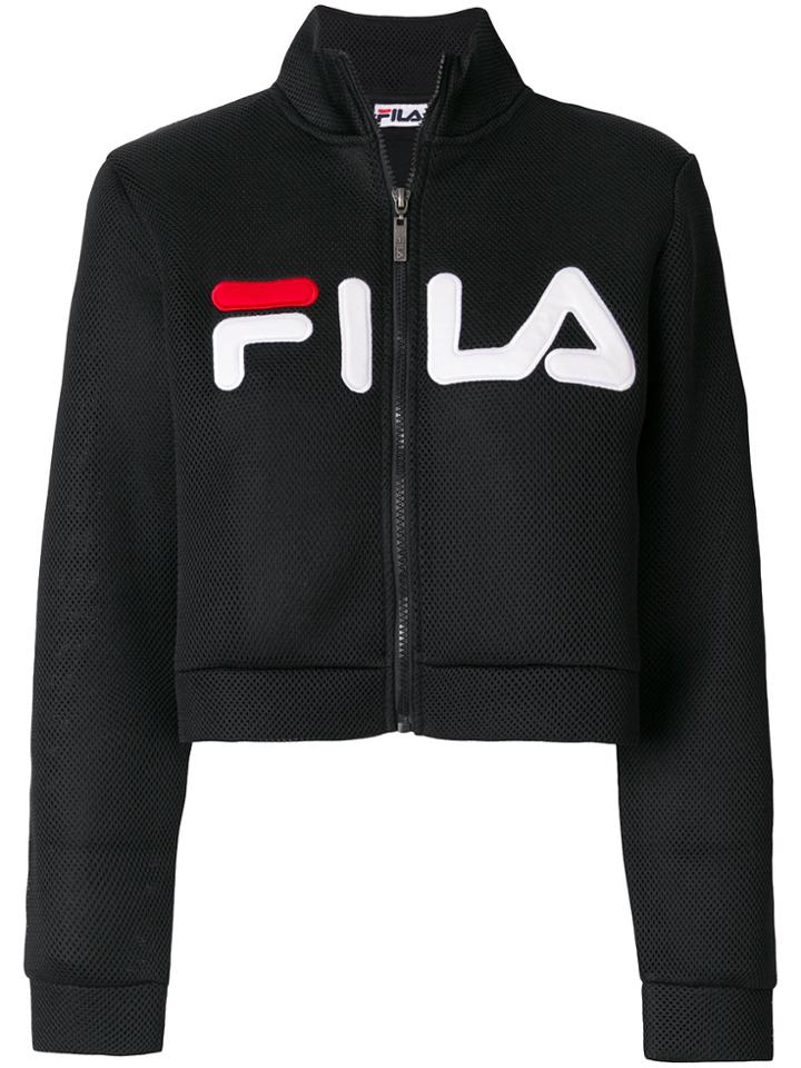 Fila Cropped Mesh Jacket - Black