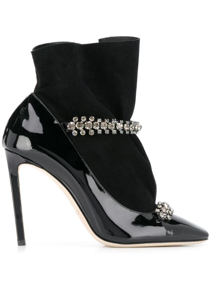 Jimmy Choo Maruxa 100mm Booties - Black