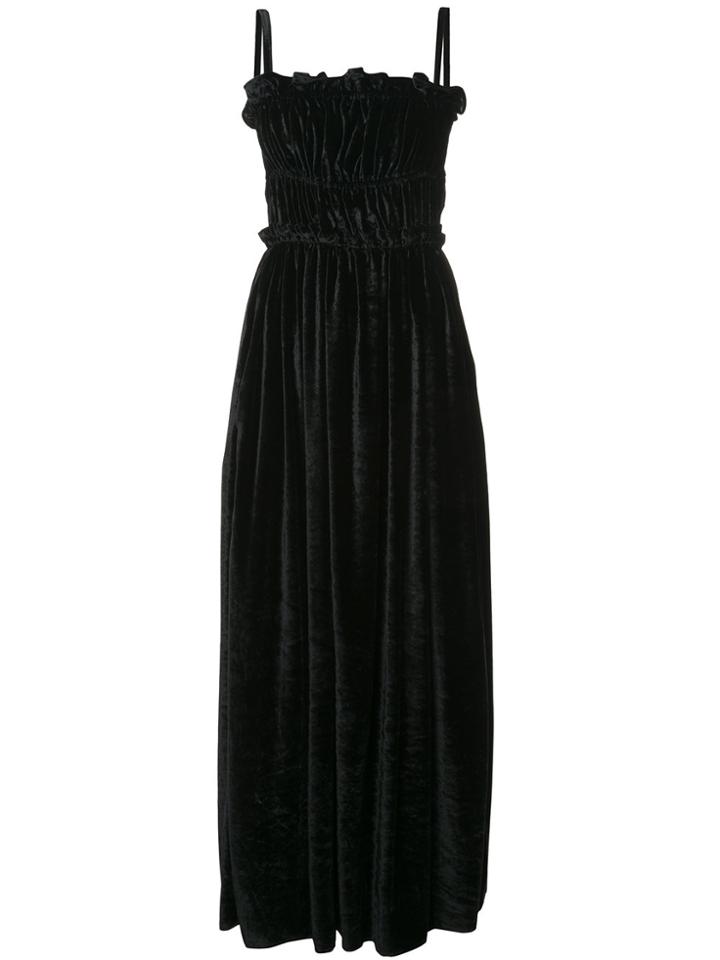 Alexa Chung Strap Back Ruched Detail Dress - Black