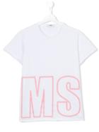 Msgm Kids - Logo Print T-shirt - Kids - Cotton - 14 Yrs, Girl's, White