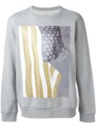 Palm Angels Usa Flag Print Sweatshirt