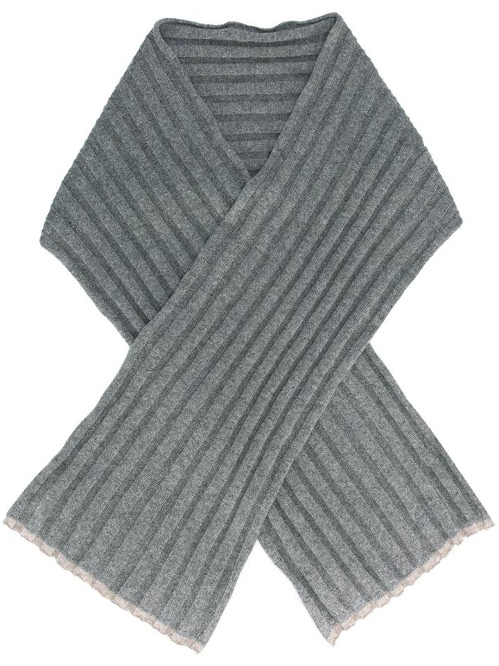 Brunello Cucinelli Rib Knit Scarf