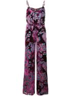 Saloni Floral Print Jumpsuit - Pink