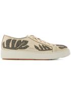 Santoni Crystal Embellished Sneakers - Multicolour