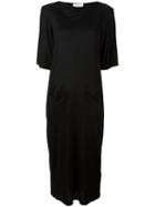 Facetasm Jersey Midi Dress, Size: 2, Black, Cupro/tencel