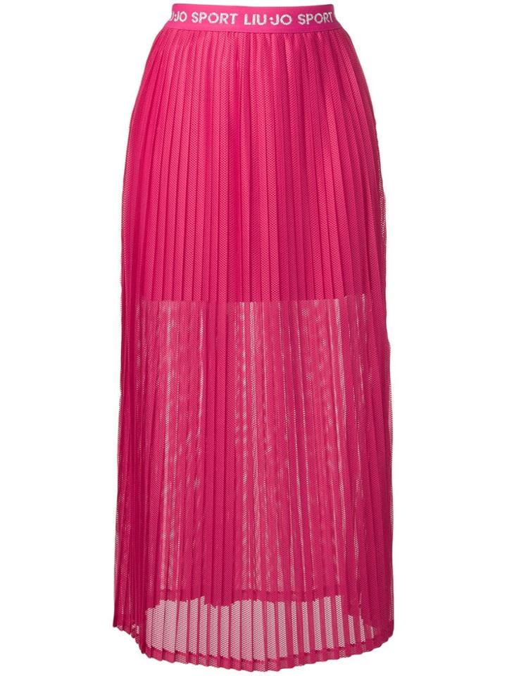 Liu Jo Logo Waistband Skirt - Pink