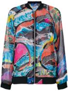 Adidas Originals - Embroidered Bomber Jacket - Women - Polyester - 42, Polyester