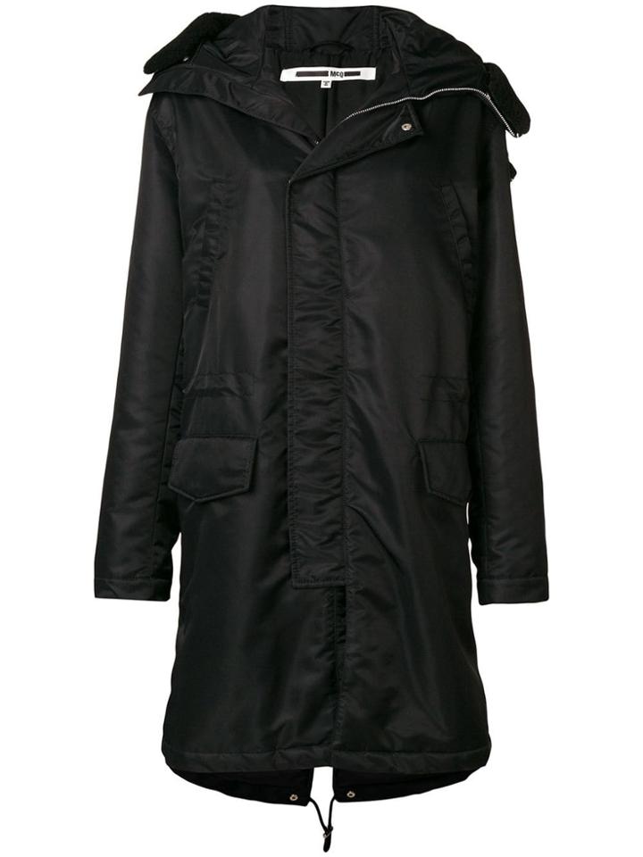 Mcq Alexander Mcqueen Oversized Hooded Parka - Black