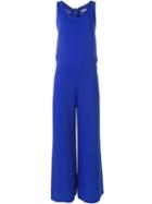 P.a.r.o.s.h. Wide-leg Pantera Jumpsuit, Women's, Size: M, Blue, Polyester