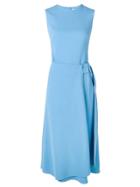 Victoria Beckham Wrap Front Dress - Blue
