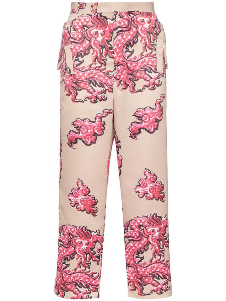 Bode Dragon Print Trousers - Multicolour
