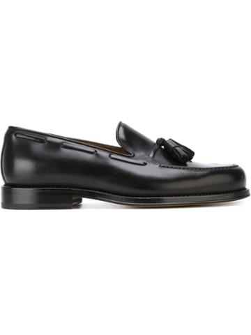 W.gibbs Tassel Loafers, Men's, Size: 41, Black, Calf Leather/leather