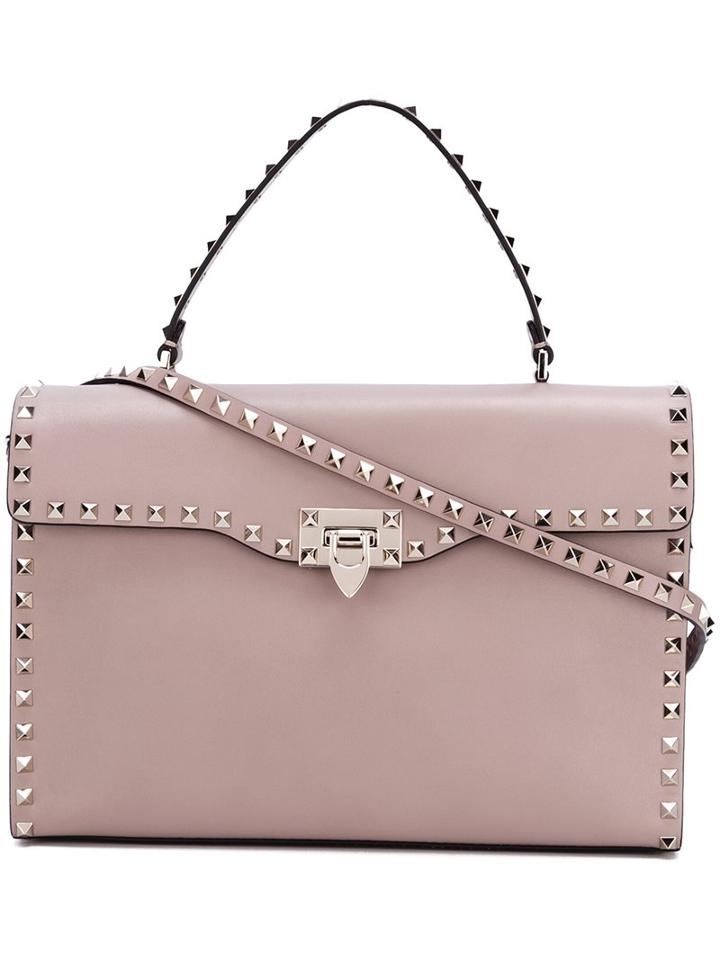 Valentino 'rockstud' Shoulder Bag, Women's, Nude/neutrals