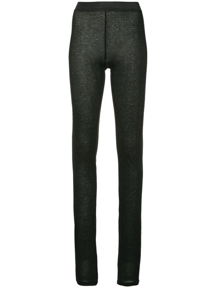 Ann Demeulemeester Knitted Leggings - Black