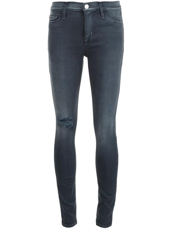 Hudson Skinny Jeans, Women's, Size: 26, Grey, Rayon/cotton/polyester/spandex/elastane