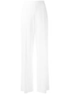 Tom Ford Wide-leg Trousers, Women's, Size: 38, White, Spandex/elastane/acetate/viscose