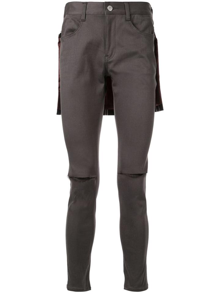 Johnundercover Ripped Trousers - Brown