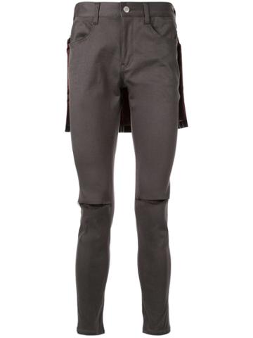 Johnundercover Ripped Trousers - Brown