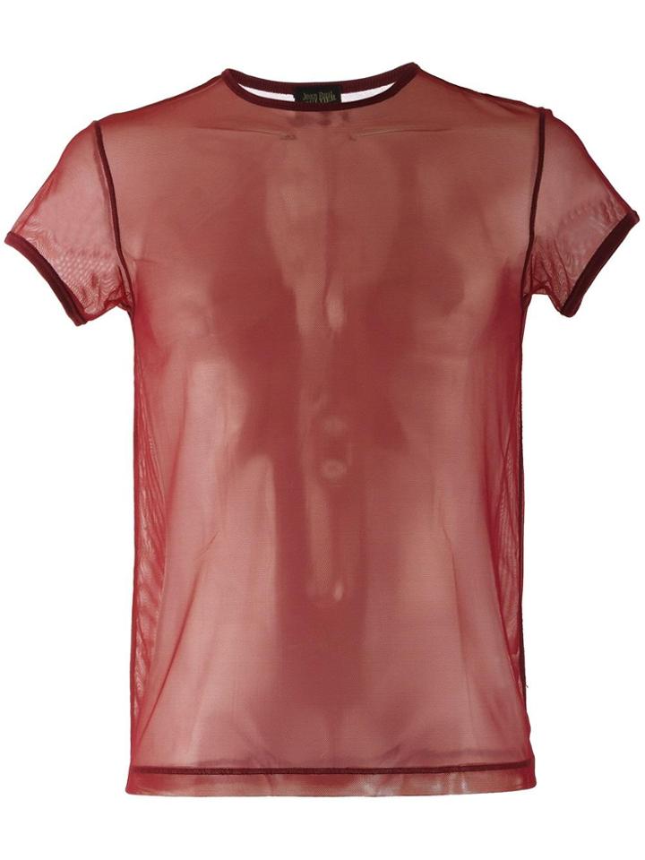 Jean Paul Gaultier Vintage Sheer Top - Red