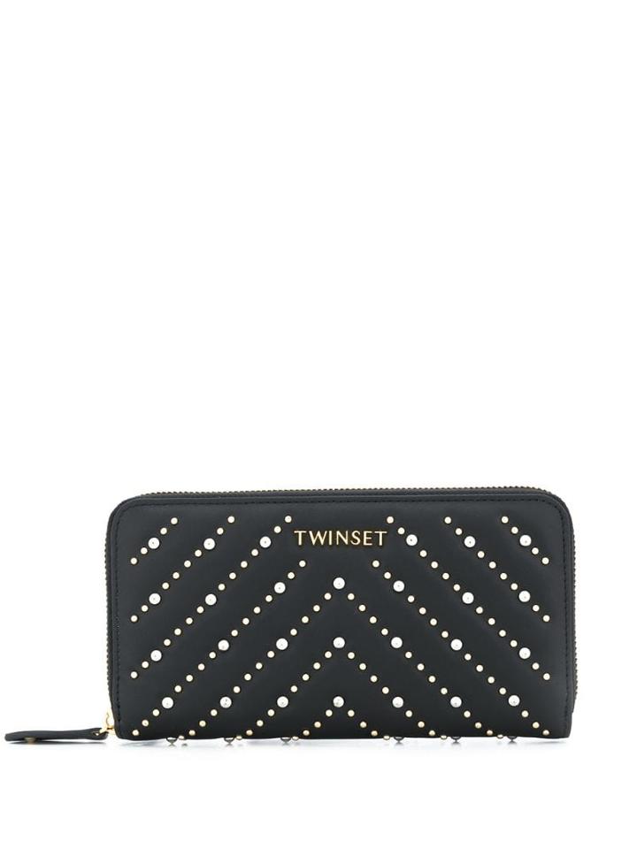Twin-set Studded Wallet - Black