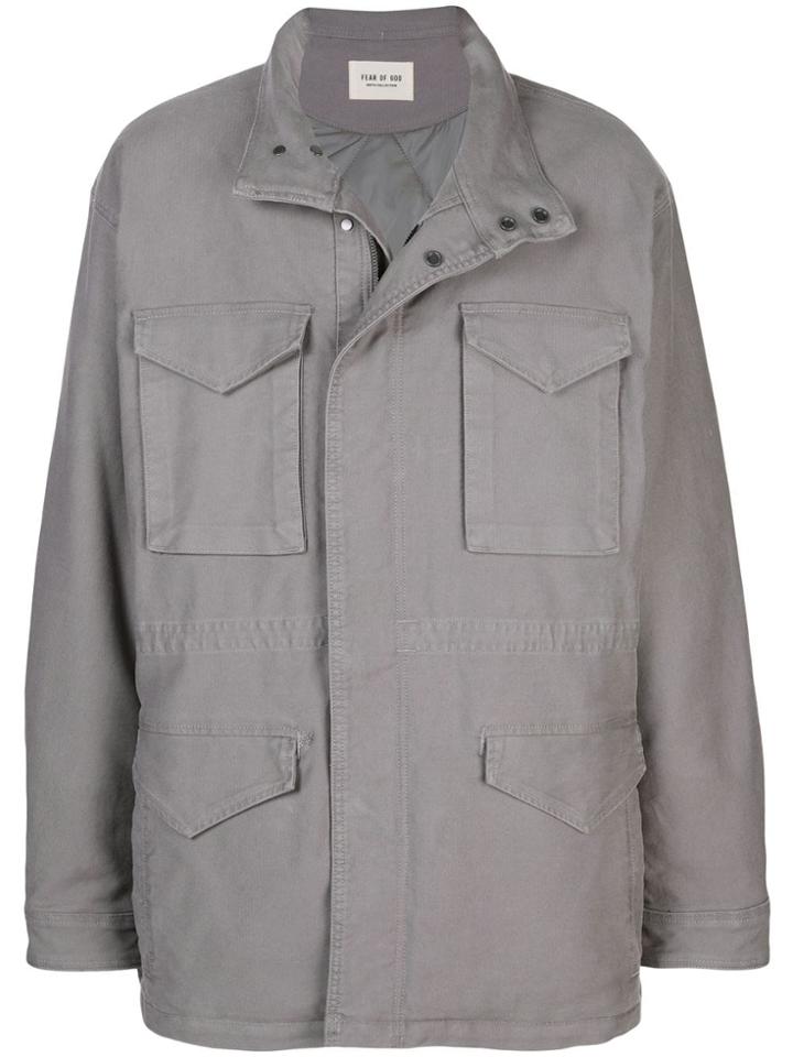 Fear Of God Oversized Multi-pocket Jacket - Grey
