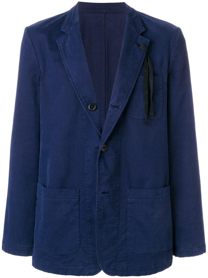 Ann Demeulemeester Icon Corded Lapel Blazer - Blue