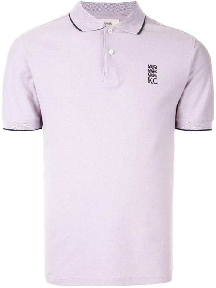 Kent & Curwen Embroidered Logo Polo Shirt - Purple