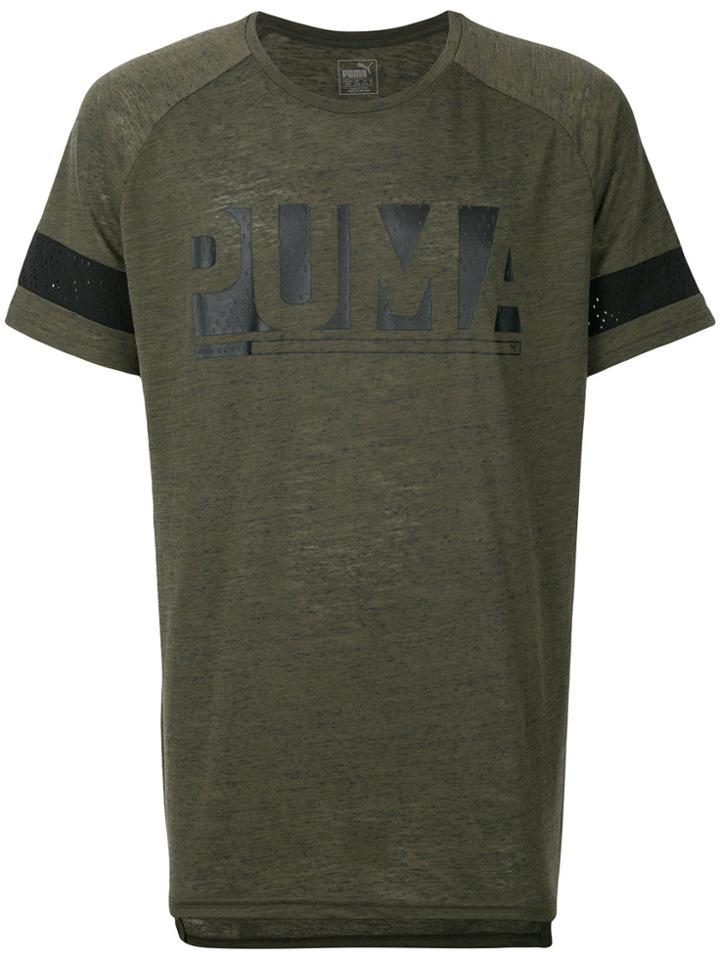 Puma Logo Print T-shirt - Green