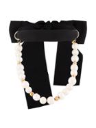 Magda Butrym Snapdragon Pearl Necklace - Black