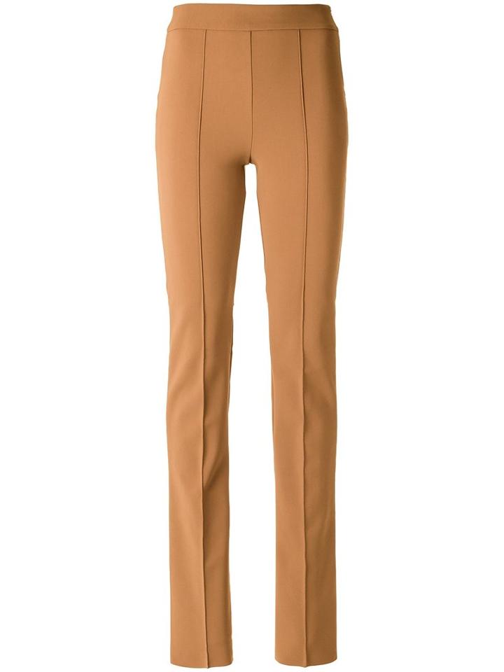 Gloria Coelho - Straight Trousers - Women - Spandex/elastane/polyimide - M, Nude/neutrals, Spandex/elastane/polyimide
