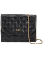 Chanel Vintage Small Quilted Flap Bag - Black