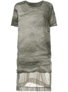Uma Wang Panelled Longline T-shirt - Grey