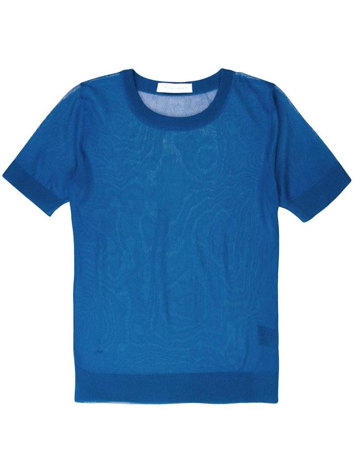 Christian Wijnants - Short-sleeved Top - Women - Polyester/viscose - M, Women's, Blue, Polyester/viscose