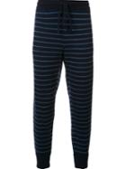 Outerknown Striped Track Trousers, Men's, Size: Medium, Blue, Cotton/wool