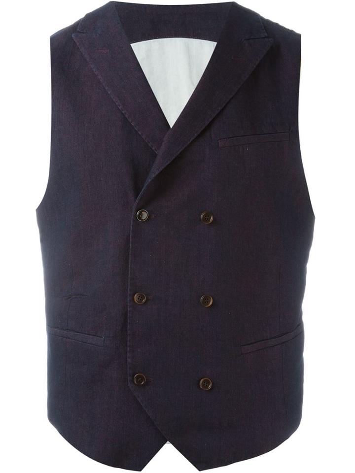 Al Duca D'aosta 1902 Contrast Back Panel Waistcoat
