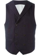 Al Duca D'aosta 1902 Contrast Back Panel Waistcoat
