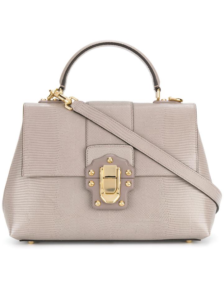 Dolce & Gabbana Lucia Shoulder Bag - Grey