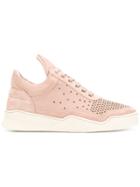 Filling Pieces Perforated Detailing Lace-up Sneakers - Pink & Purple