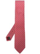 Salvatore Ferragamo Micro Gancio Print Tie - Red
