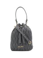 Miu Miu Miu Miu 5be037vooon88 F0k44 Marmo Furs & Skins->leather - Grey