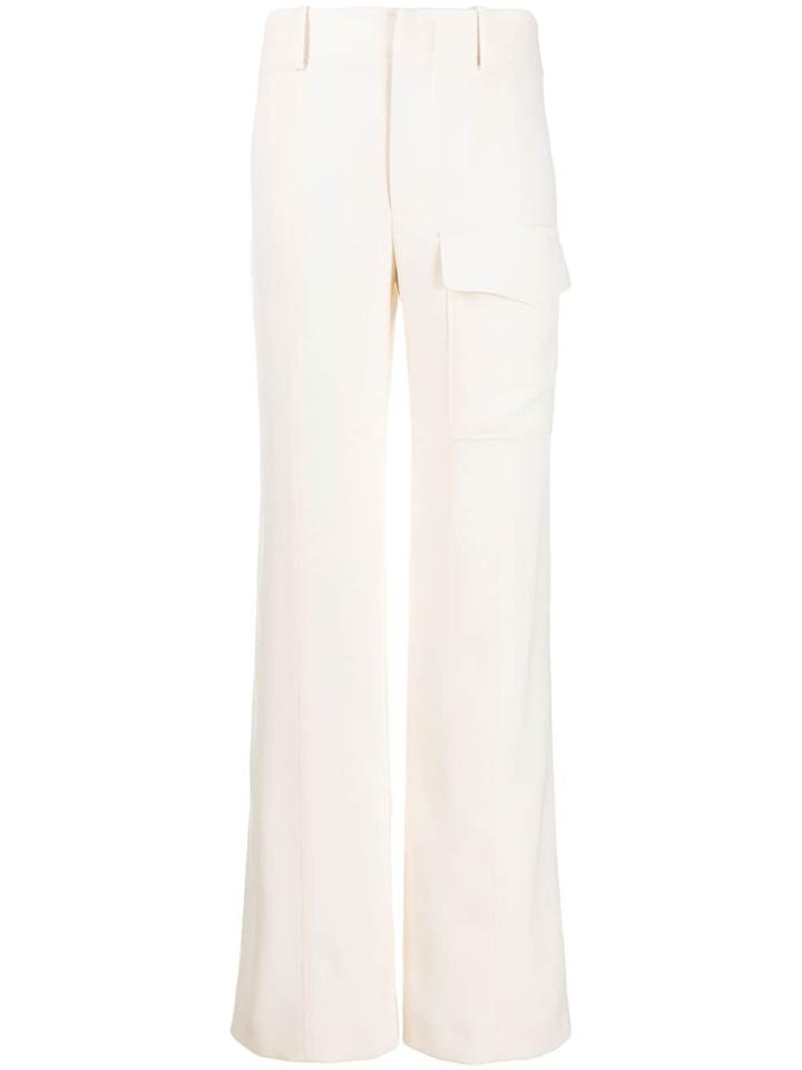 Chloé Flat Pocket Trousers - Neutrals