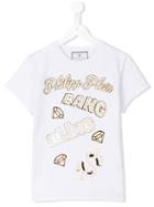Philipp Plein Kids Logo Embellished T-shirt, Girl's, Size: 16 Yrs, White