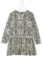 Roberto Cavalli Kids - Leopard Print Dress - Kids - Cotton/spandex/elastane/modal - 3 Yrs, White