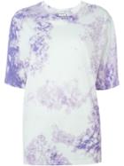 Saint Laurent Tie Dye T-shirt, Women's, Size: M, Pink/purple, Cotton