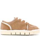 Marni Hairy Calf Sneakers - Nude & Neutrals